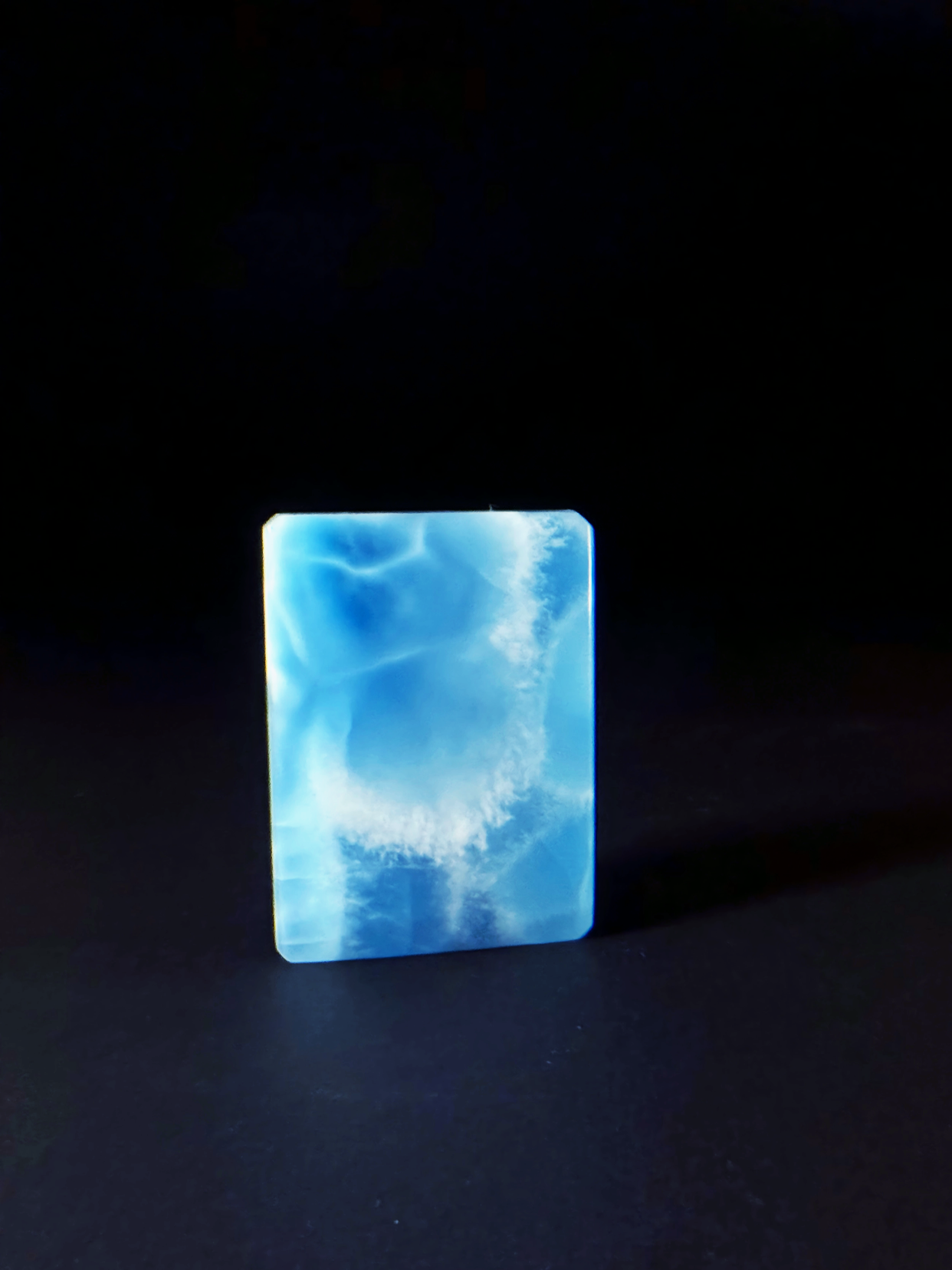 高玉化拉利瑪 方牌 裸石 項鍊素材 無事牌 DIY 飾品用原石