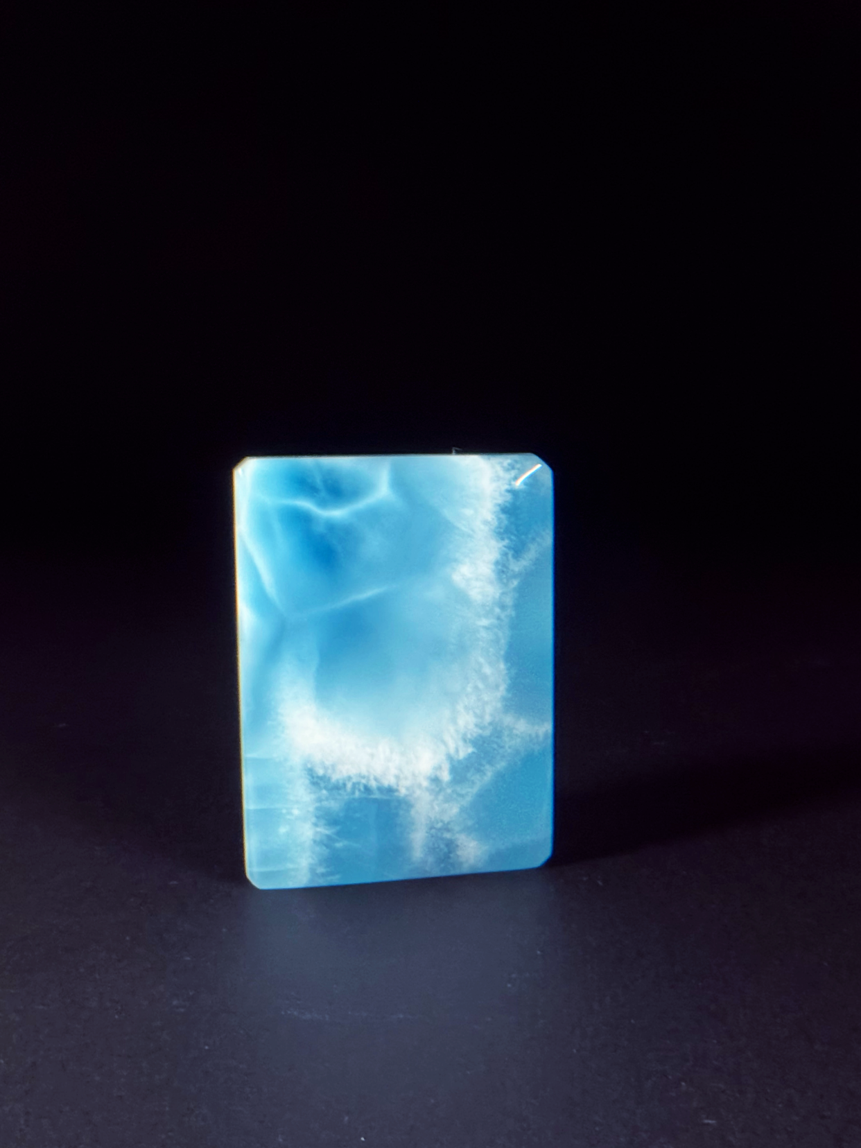 高玉化拉利瑪 方牌 裸石 項鍊素材 無事牌 DIY 飾品用原石