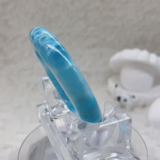 拉利瑪手鍊｜天然海紋石 獨一無二 手工製作