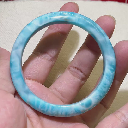 拉利瑪手鍊｜天然海紋石 獨一無二 手工製作
